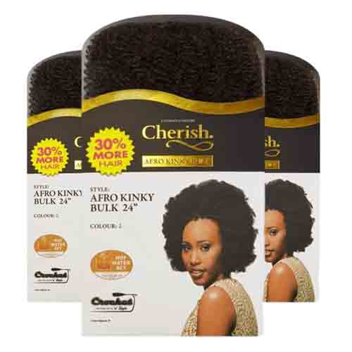 Cherish Afro Kinky Bulk – Voluminös und Strapazierfähig 200g