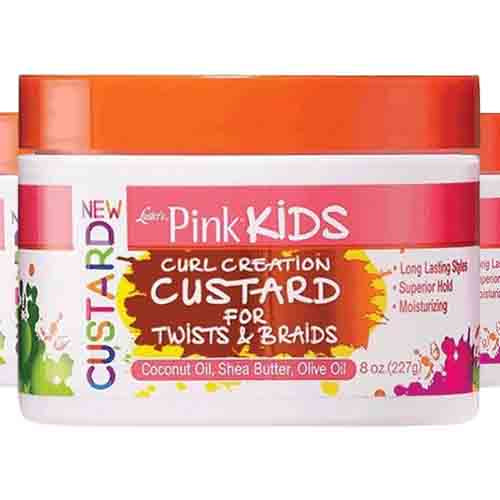 Pink Kids Curl Custard – Feuchtigkeit für Zöpfe & Twists 227g