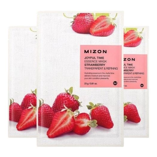 Mizon Essenzmaske Erdbeere – Feuchtigkeit 23g