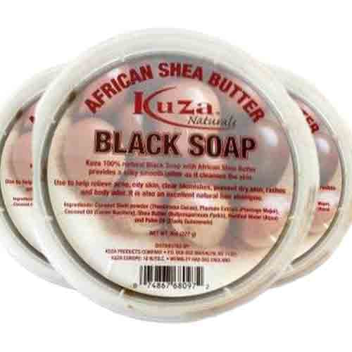 Kuza Schwarze Seife – Beseitigt Hautunreinheiten 227g