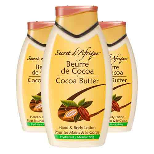 Secret d'Afrique Körperlotion mit Kakaobutter – Feuchtigkeit 500ml