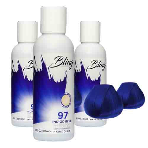 Bling Haarfarbe Indigo Blue 97 – Semi-Permanent 118ml
