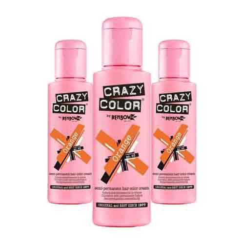 Crazy Color Haarfarbe Orange – Intensivfarbe 100ml