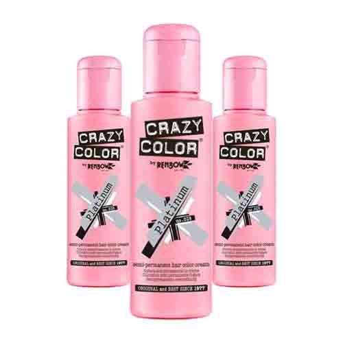Crazy Color Haarfarbe Platinum – Intensivfarbe 100ml