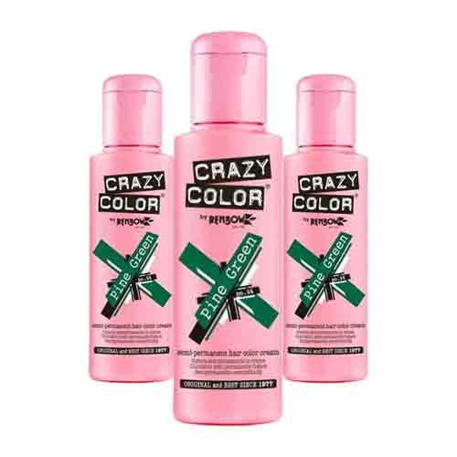 Crazy Color Haarfarbe Pine Green – Intensivfarbe 100ml