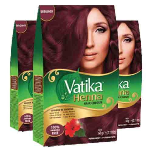Dabur Vatika Haarfarbe Burgundy – 100% Natürlich 60g