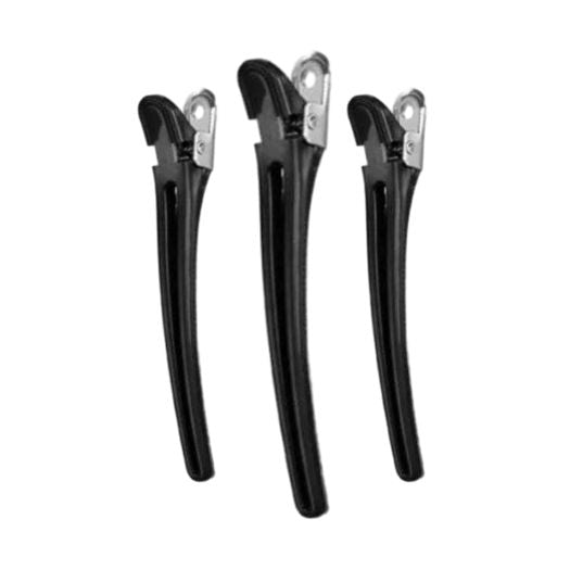 Comair Haarspange Combi aus Plastik/Aluminium – 10 Stück 95mm Schwarz