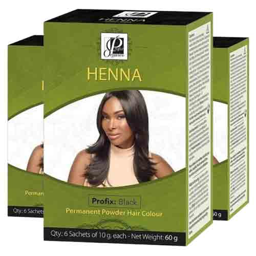 Profix Organics Haarfarbe Henna Schwarz – Langanhaltend 60g