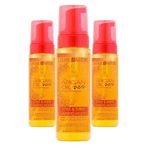 Creme of Nature Styling Mousse mit Arganöl – Definiert Locken 207ml