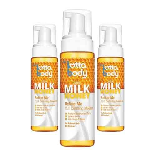 Lottabody Locken Mousse mit Milch & Honig – Mittlerer Halt 207ml