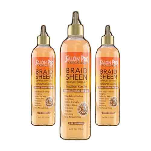 Salon Pro Braid Sheen Spray mit Brasilianischem Keratin – Feuchtigkeit 355ml