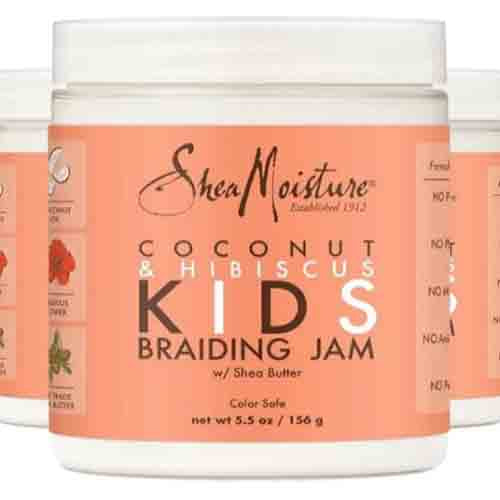 Shea Moisture Kids Braiding Jam mit Kokos & Hibiskus – Feuchtigkeit 156g