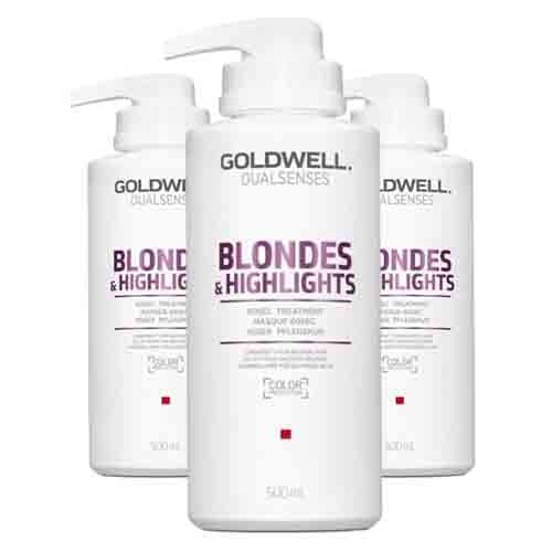 Goldwell Pflegekur Blondes & Highlights 60sec – Kühlende Pflege 500ml