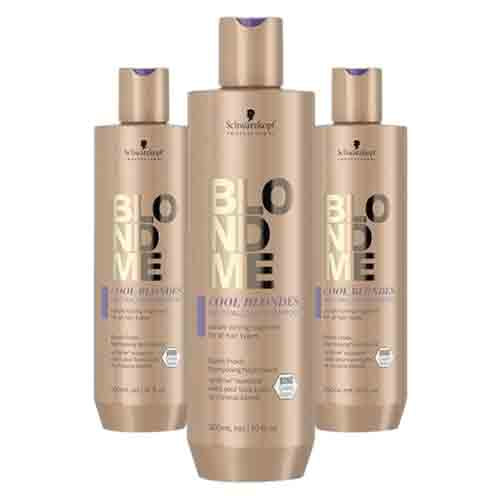 Schwarzkopf Blond Me Cool Blondes Shampoo – Neutralisiert Gelbstich 300ml