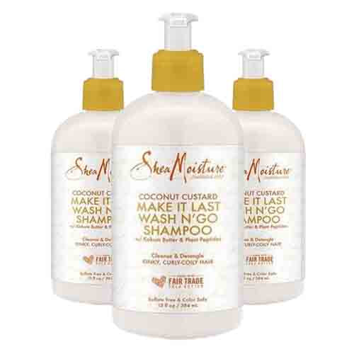 Shea Moisture Shampoo Coconut Custard Make it Last – Ohne Sulfate 384ml