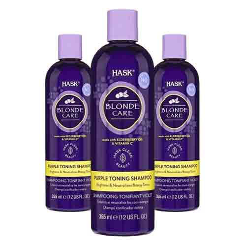 Hask Shampoo Blonde Care Purple – Neutralisiert Gelbtöne 355ml