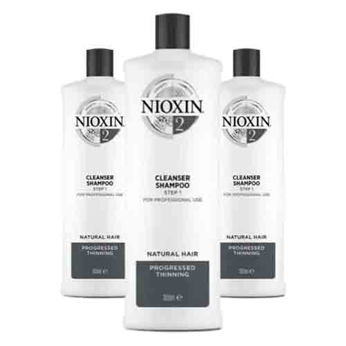 Nioxin Shampoo System 2 – Reinigt & Stärkt 1000ml