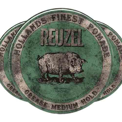 Reuzel Pomade Green Grease – Mittlerer Halt 35g