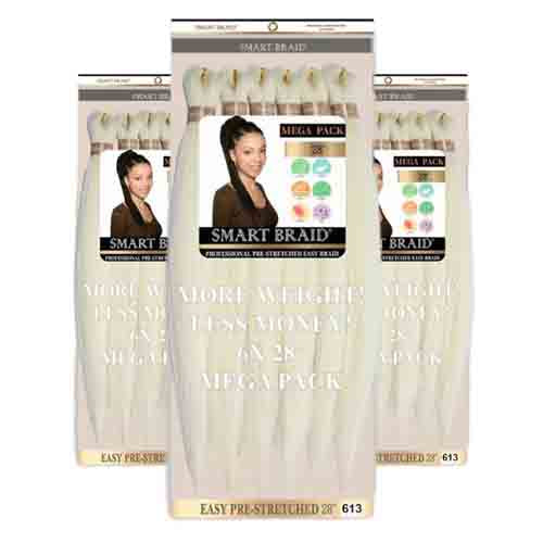 Smart Braids Haarverlängerung Pre Stretched 6x 613 – Einfaches Styling 100g