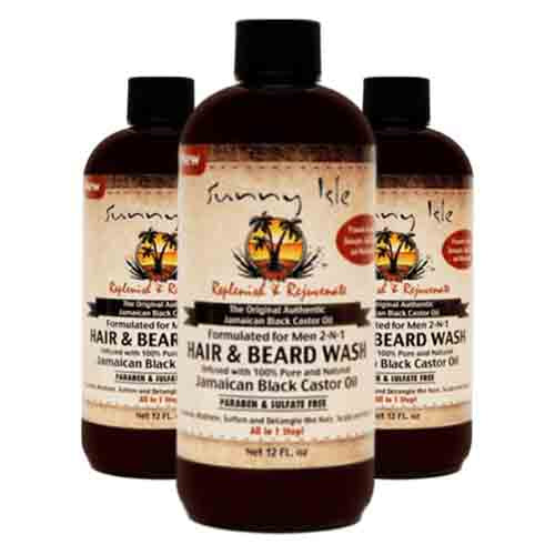 Sunny Isle 2-N-1 Haar- und Bartwaschmittel – Mit JBCO 355ml