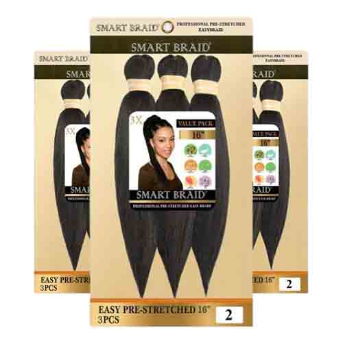 Smart Braids Haarverlängerung Pre Stretched 3x – 40g 16 Zoll