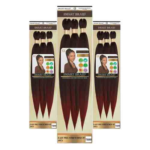 Smart Braids Haarverlängerung Pre Stretched 28 Zoll T1B/900 – 3x 150g