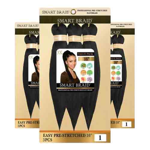 Smart Braids Haarverlängerung Pre Stretched 16 Zoll – Leicht 340g