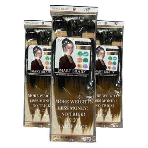 Smart Braids Pre Stretched 3x - T27 – 20 Zoll 85g