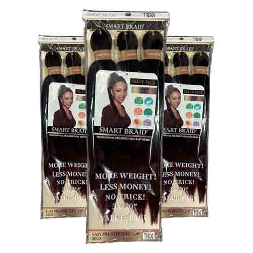 Smart Braids Haarverlängerung Pre Stretched 3x – 20 Zoll 200g