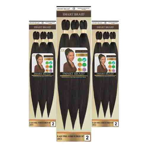 Smart Braids Haarverlängerung Pre Stretched 28 Inch – 3x 200g