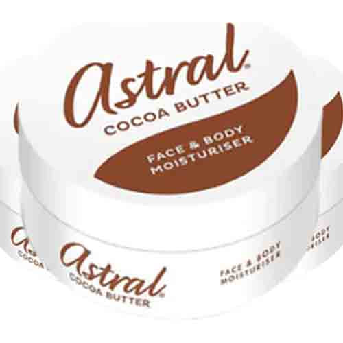 Astral Körper- und Gesichtsmilch mit Kakaobutter – Feuchtigkeit 200ml