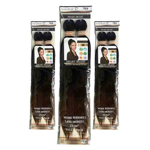 Smart Braids Haarverlängerung Pre Stretched 2x T1B-30 – 100g