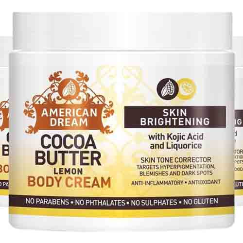 American Dream Körpercreme mit Kakao & Zitrone – Aufhellend 500ml