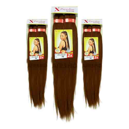 X-Pression Haarflechtwerk 2X 46 Zoll #30 – Vorentwirrt 100g