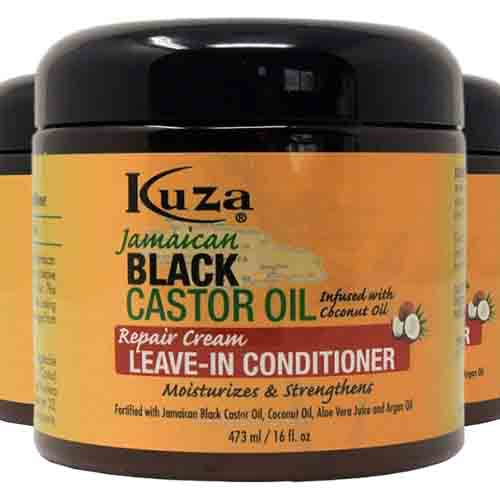Kuza Leave-In Conditioner mit Jamaican Black Castor Oil – Reparatur 473ml