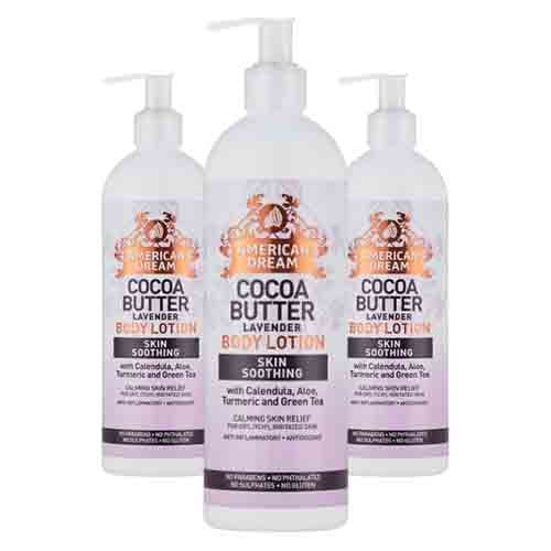 American Dream Körperlotion mit Kakaobutter – Lavendel 750ml
