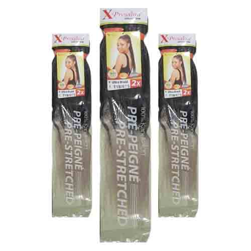 X-Pression Braid T1B-60S – Vorgezogen 100g