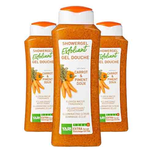 Yari Duschgel mit Karottenöl 5 Extra Scrub – Peeling 500ml