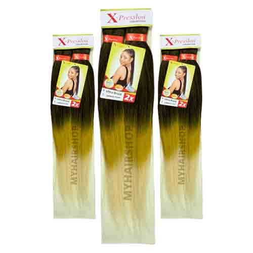 X-Pression Pre-Stretched Braid Om-Honey Cream – Geschmeidige Strähnen 100g
