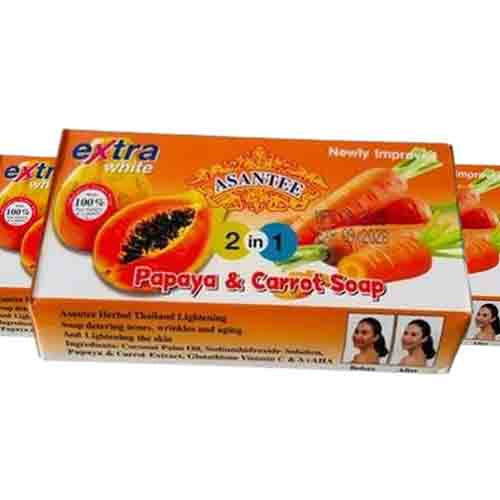 Asantee Seife Nano Extra White Papaya & Karotte – 160g