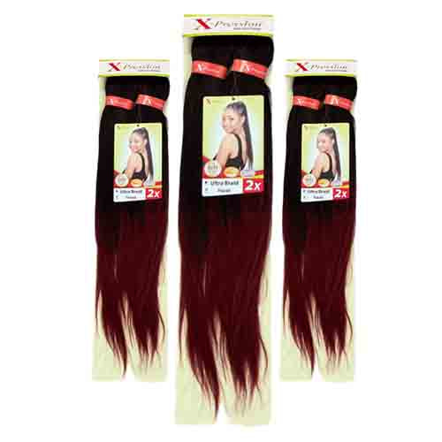 X-Pression Haarverlängerung Pre-Stretched Braid #T1B/BG – 46 Zoll 280g