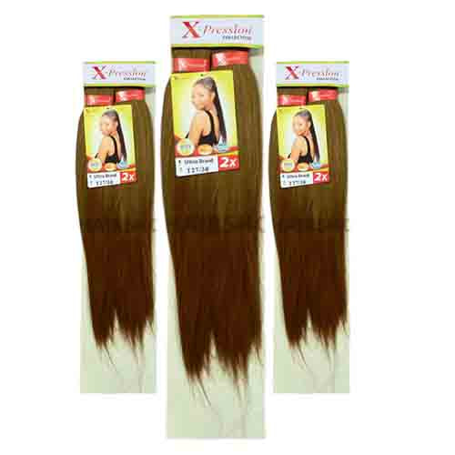 X-Pression Haarflechte Pre-Stretched Braid #T27/30 – 46 Zoll 200g