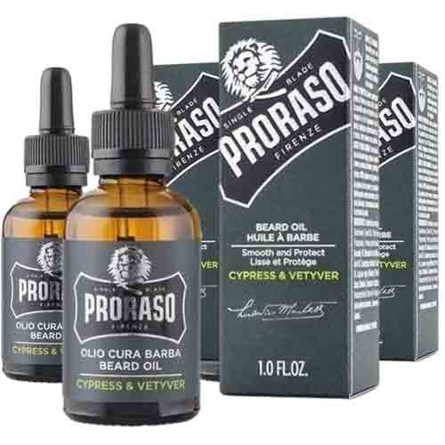 Proraso Bartöl Cypress & Vetyver – Pflegend 30ml