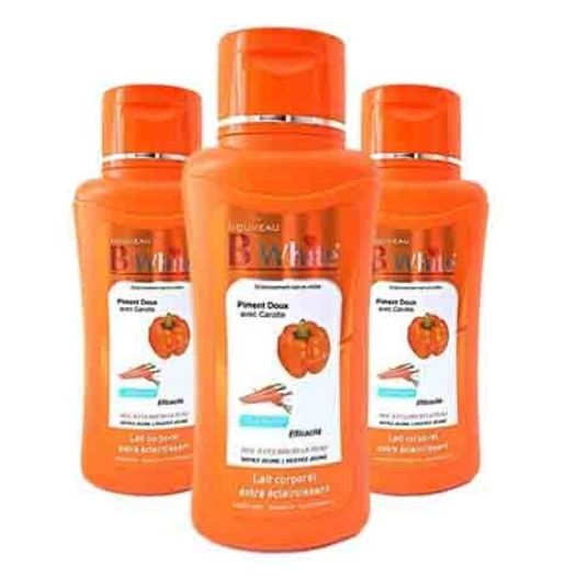 B White Bodylotion mit Karotte & Paprika – Aufhellend 500ml
