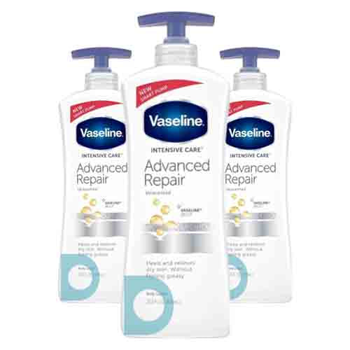 Vaseline Advance Repair Feuchtigkeitslotion – Unparfümiert 600ml