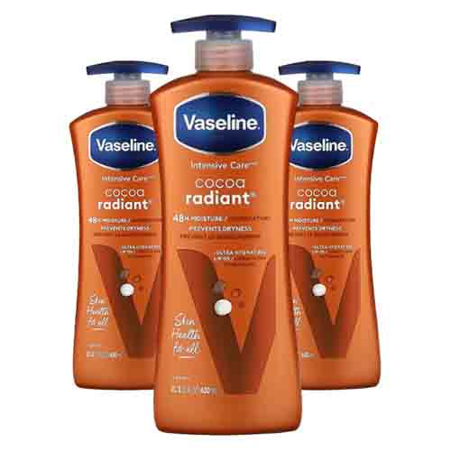 Vaseline Körperlotion Cocoa Radiant – 600ml für trockene Haut
