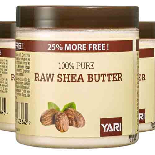 Yari 100% Pure Raw Shea Butter – 250ml Reine Feuchtigkeit