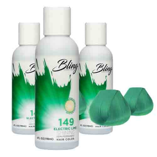 Bling Haarfarbe 149 - Electric Lime – Semi-Permanent 118ml