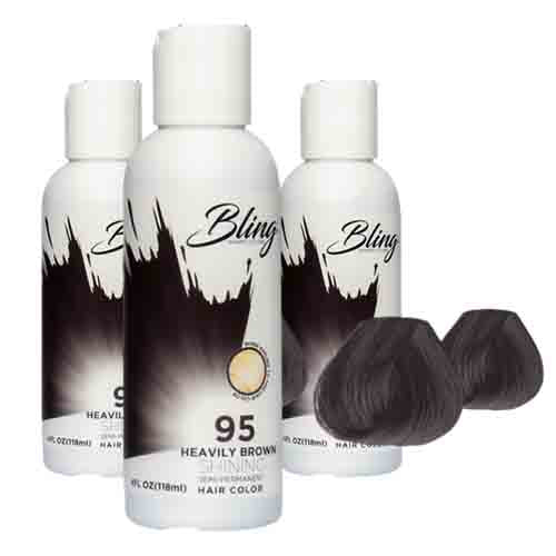 Bling Haarfarbe 95 - Heavily Brown – Semi-Permanent 118ml