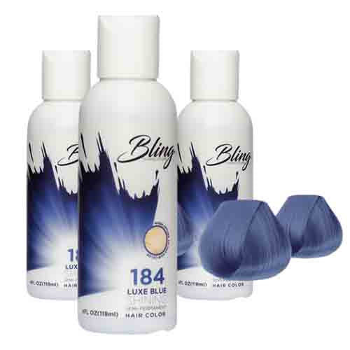 Bling Haarfarbe Luxe Blue 184 – Semi-Permanent 118ml